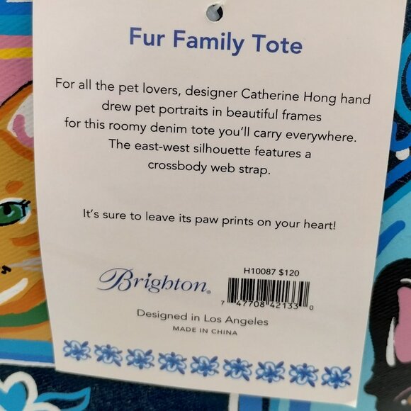 Brighton Family Fur Tote Bag NWT - Picture 6 of 13